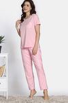 Zivame 2 Mile Fashion Knit Poly Pyjama Set - Rose Shadow — thumbnail 3